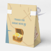 Ahoy There! Pirate Boy Birthday Party Geschenkschachtel (Rückseite)