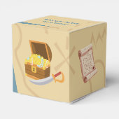 Ahoy There! Pirate Boy Birthday Party Geschenkschachtel (Rückseite)