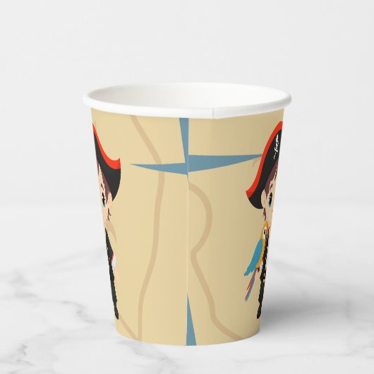 Ahoy There! Pirate Boy Birthday Party Pappbecher (Rechts)