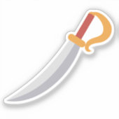 Ahoy There! Pirate Boy Birthday Party Sticker (Vorderseite)