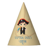 Ahoy There! Pirate Boy Birthday Partyhütchen (Vorderseite)