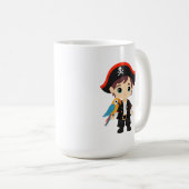 Ahoy There! Pirate Boy Birthday Tasse (VorderseiteRechts)
