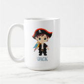 Ahoy There! Pirate Boy Birthday Tasse (Links)
