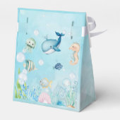 Ahoy! Unter der blauen Sea Baby Dusche Geschenkschachtel (Rückseite)