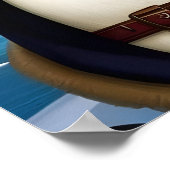 Ahoy, Verträge! AI Fantasy Digital Art Print Pingu Poster (Ecke)