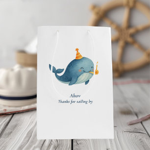 Ahoy Whale Vielen Dank für Ihr Geschenk Bag   Naut Mittlere Geschenktüte