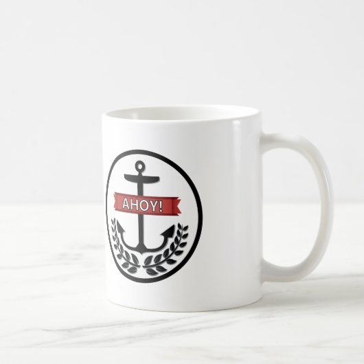 Ahoy - White 11 oz Classic White Tasse (Rechts)