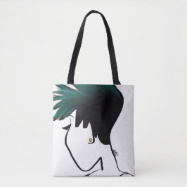 Ährentragende Ombre Leinwand-Taschen Tasche