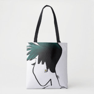 Ährentragende Ombre Leinwand-Taschen Tasche