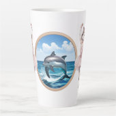 Ahri & Dolphin Große Latte Tasse (Vorderseite)