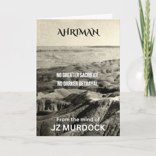 Ahriman - Science Fiction Dankeskarte (Vorderseite)