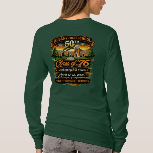 AHS 50th reunion long sleeve tee (Rückseite)