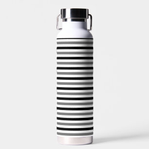 Ahs Schwarz-Weiß-Streifen-Design Trinkflasche