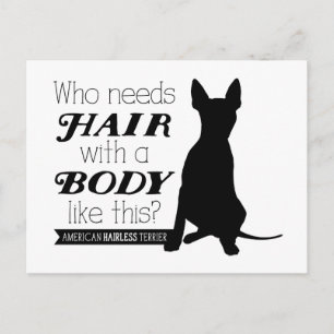 AHT "wer benötigt Haar?" Postkarte