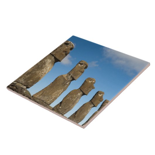 Ahu Akivi, Rapa Nui, Osterinsel, Chile 2 Fliese (Seite)