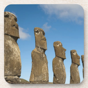 Ahu Akivi, Rapa Nui, Osterinsel, Chile 2 Getränkeuntersetzer