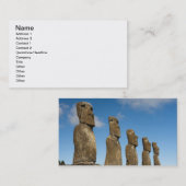 Ahu Akivi, Rapa Nui, Osterinsel, Chile 2 Visitenkarte (Vorne/Hinten)