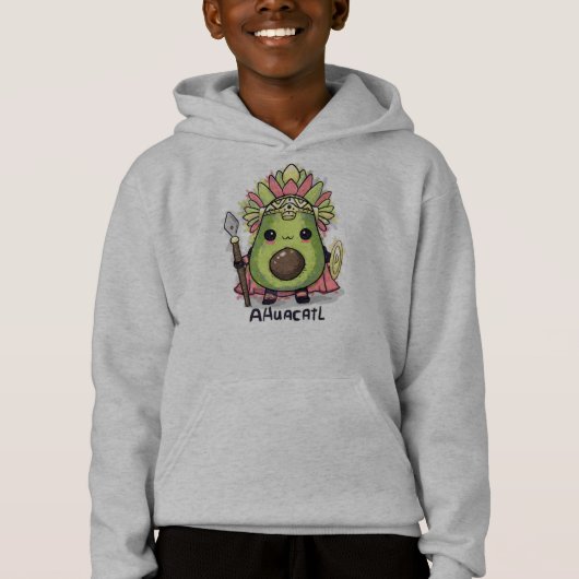 Ahuacatl Aztec Warrior Avocado Hoodie (Vorderseite)