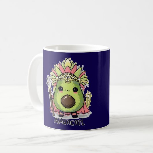 Ahuacatl Aztec Warrior Avocado Kaffeetasse (Vorderseite Links)