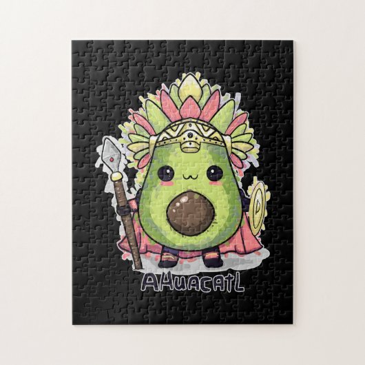 Ahuacatl Aztec Warrior Avocado Puzzle (Vertikal)