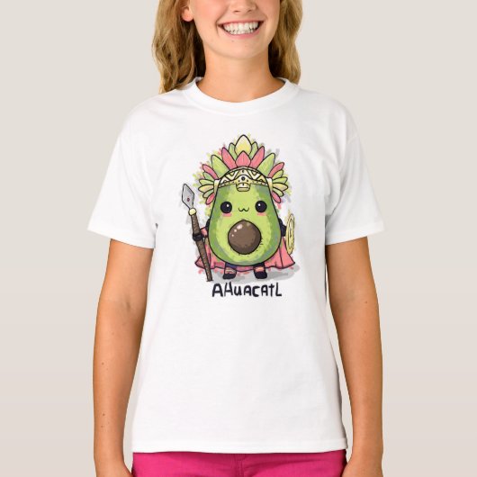Ahuacatl Aztec Warrior Avocado T-Shirt (Vorderseite)