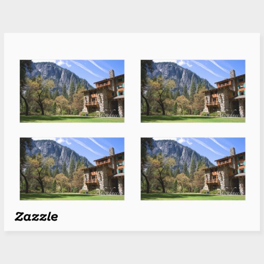 Ahwahnee Fotograph Rechteckiger Aufkleber (Blatt)