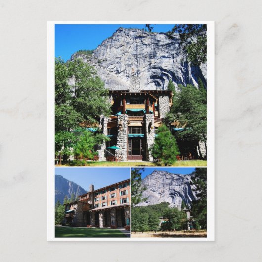 Ahwahnee Hotel im Yosemite-Nationalpark Postkarte (Vorderseite)