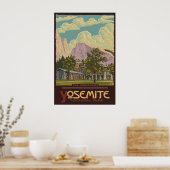 Ahwahnee Lodge - Yosemite Nat'l Park Travel Poster (Küche)
