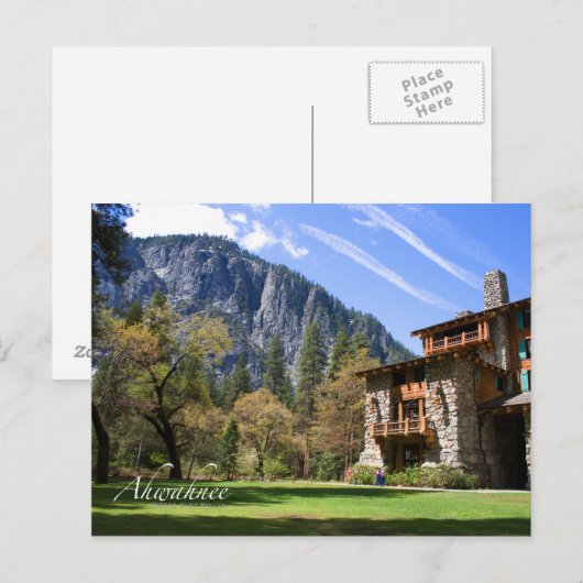 Ahwahnee Postkarte (Vorne/Hinten)