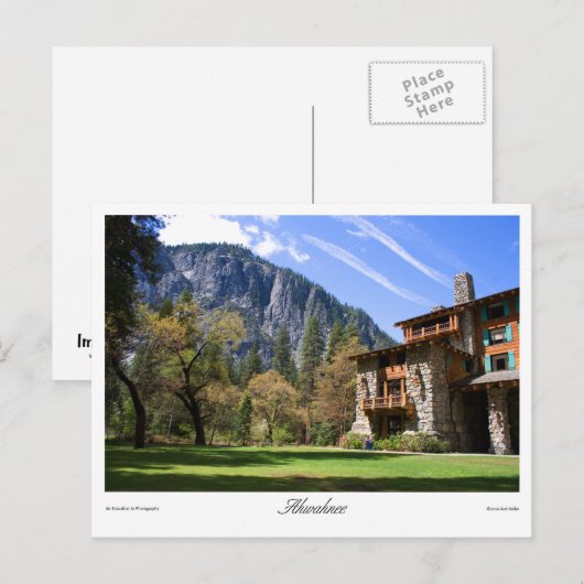 Ahwahnee Postkarte (Vorne/Hinten)