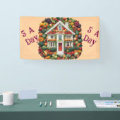 AI 5 a day Frucht und Gemüse Vinyl Banner (Messe)