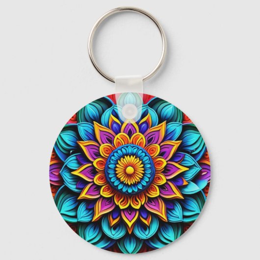 Ai abstract artwork keychain schlüsselanhänger (Vorderseite)