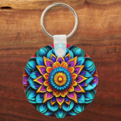 Ai abstract artwork keychain schlüsselanhänger (Rückseite)