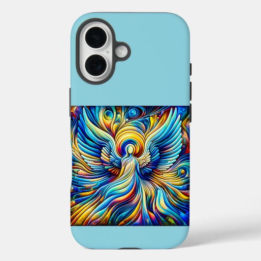 AI Abstrakt Illusionismus Angel Expressionist Effe Case-Mate iPhone Hülle (Rückseite)
