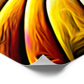 AI Abstrakt Illusionismus Angel Expressionist Effe Poster (Ecke)