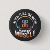 AI Aesthetics Futuristic Technology mens Mode Button (Vorderseite)