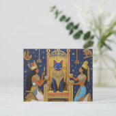 AI Ägyptische Katze Postkarte (Stehend Vorderseite)