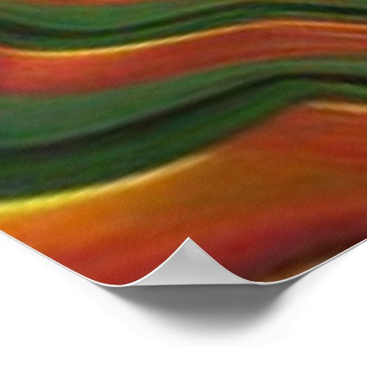 AI Art Bitcoin Crypto NFT Art Poster (Ecke)