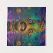 AI Art Bitcoin Crypto NFT Art Wandteppich (Vorderseite (Horizontal))