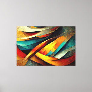 AI Art Gallery™ - Abstrakte KI-Kunst: Der Anfang Leinwanddruck
