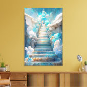 AI Art Gallery™ - Treppe zum Himmel: Leinwand des  (Insitu (Wohnzimmer))