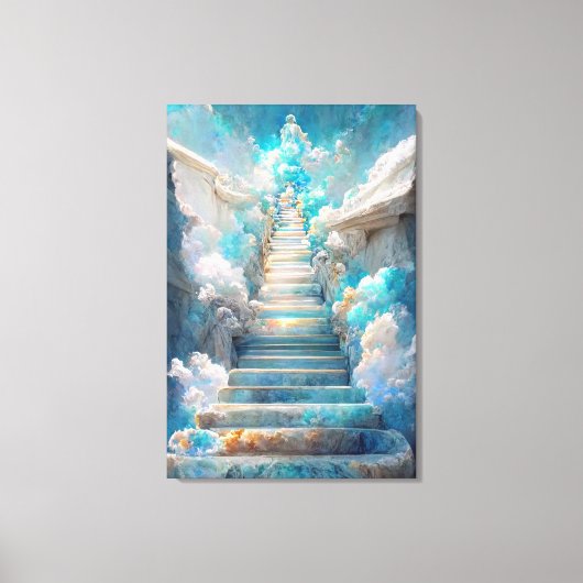 AI Art Gallery™ - Treppe zum Himmel: Leinwand des  (Vorderseite)
