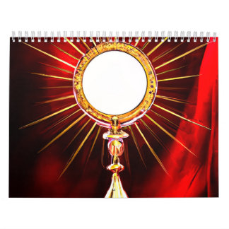 AI Art gesegnet Sacrament Host in einem Monstranz  Kalender