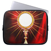 AI Art gesegnet Sacrament Host in einem Monstranz  Laptopschutzhülle (Vorderseite)