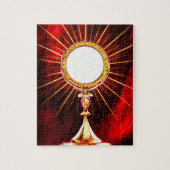 AI Art gesegnet Sacrament Host in einem Monstranz Puzzle (Vertikal)