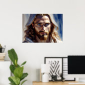 AI art Jesus Christ - Protector Poster (Heimbüro)