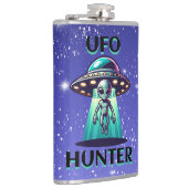 Ai Art mit UFO Eine Alien | UFO Hunter Flachmann (Rechts)
