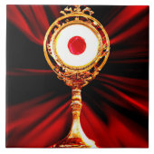 AI Art of A Eucharistic Miracle Fliese (Vorderseite)