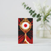 AI Art of A Eucharistic Miracle Visitenkarte (Stehend Vorderseite)