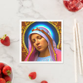 AI Art of the Seglied Jungfrau Mary Serviette (Beispiel)